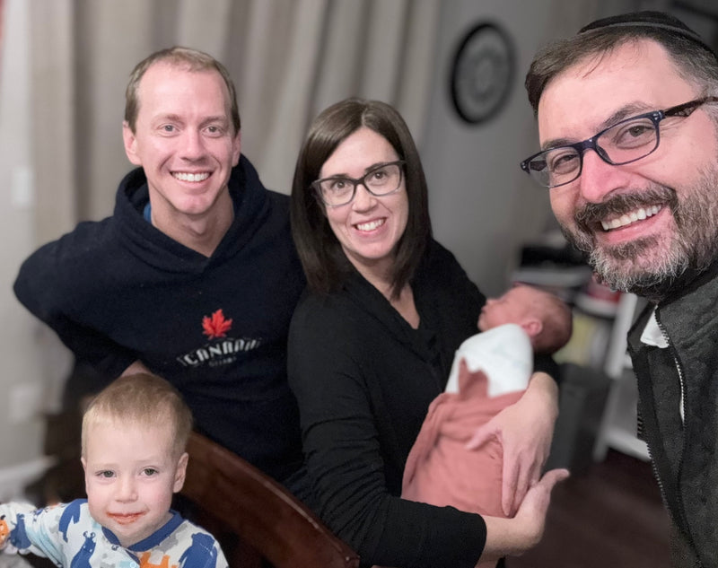 Family with newborn