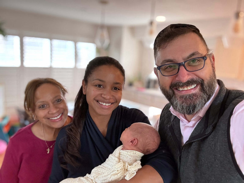Family with newborn