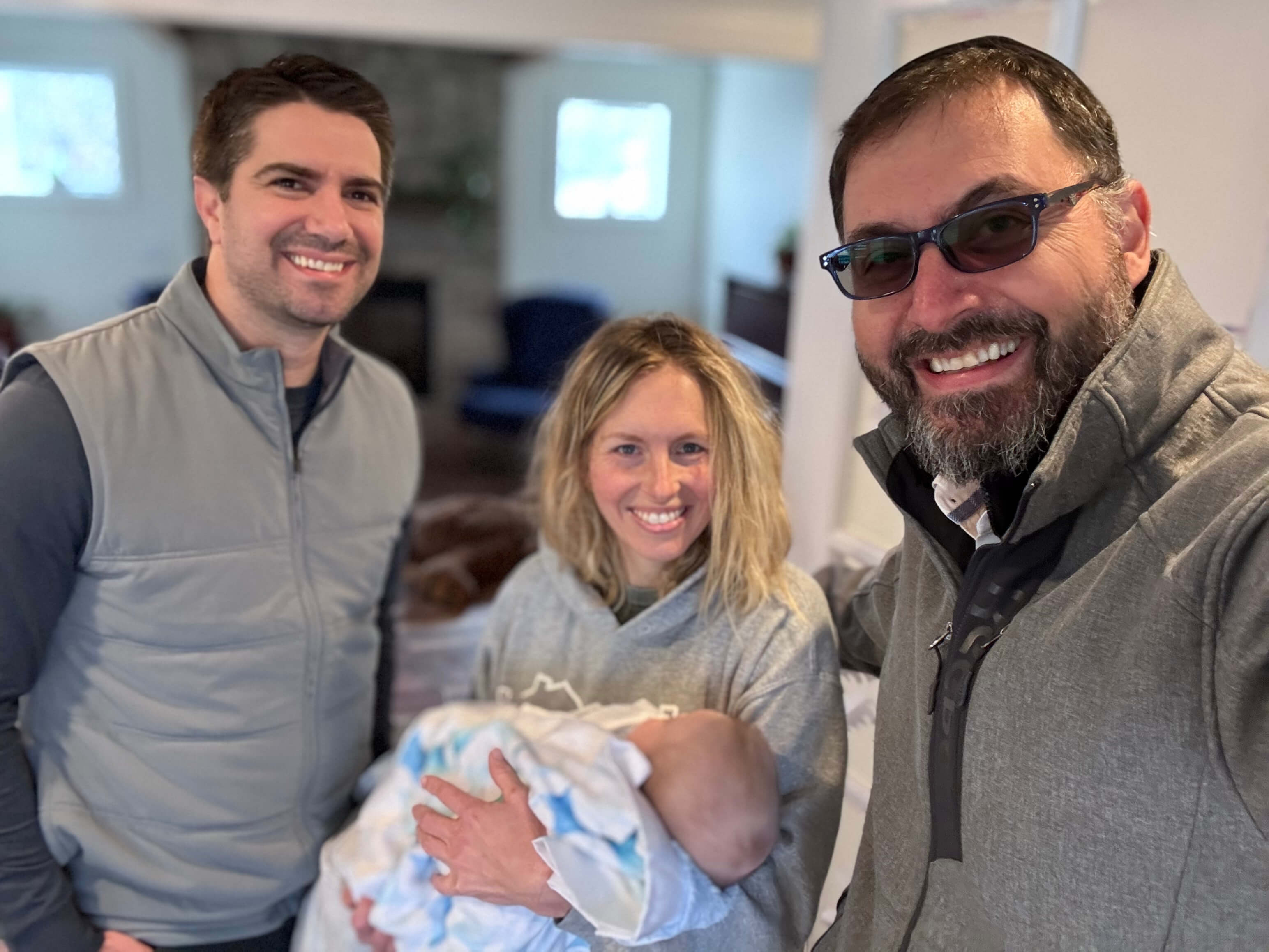 Family with newborn